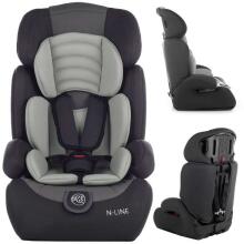 Safety Kid N-Line 3 in 1  Grey Art.KP0101GRY  Vaikiška automobilinė kėdutė (9-36 kg)