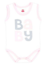 Makoma Art.03136R Body Baby Детские Бодики без рукавов из чистого хлопка (56-80см)