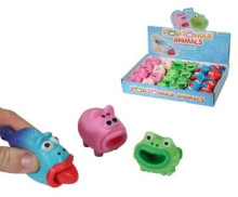 Kids Krafts Art.NV173 Pop Tongue Animal Squeezy Sensory Toy Игрушка для ванной Животные