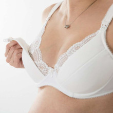 Moteriškas apatinis trikotažas „Bogema“, 91930, motinystės / slaugos liemenėlė su stipriu sagos dubeniu ir stabilia krūtinės atrama