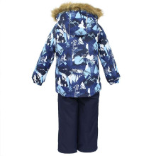 „Huppa'19 Winter Art“. 41480030-83409 Šilta žieminė šilto kostiumo striukė + kelnės (92-134 cm)