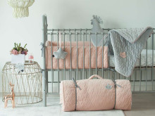 „La Millou Velvet Collection“ lovos buferio milteliai, rožinis, 95340 „Premium Bed Edge“ (60x120 cm)