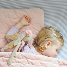 La Millou Velvet Collection Set Blanket&Mid Pillow  Powder Blue Art.95358 Высококачественное детское одеяло и подушка