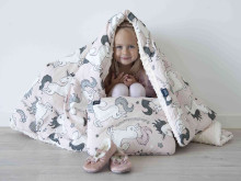 La Millou Unicorn Bebe Set Bed &Mid Pillow Art.95442  Augstākās kvalitātes sedziņa un spilvens
