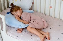 La Millou Bedsheet S Good Night Art.95476 Высококачественная хлопковая  простынка с резинкой 120x60см