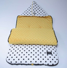 La bebe™ Minky+Cotton Sleeping bag Art.96508 Yellow Sleeping bag for a stroller