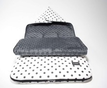 La bebe™ Minky+Cotton Sleeping bag Art.96511 Grey Sleeping bag for a stroller
