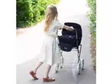 Arrue Katia Jr. Art.97218 Nevada Large classic doll stroller with bag