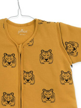 Jollein With Removable Sleeves Art.016-548-65282 Tiger Mustard - kokvilnas guļammaisiņš ar rokām 70cm