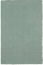 Jollein Cot River Knit Art.517-522-65285 Ash Green/Coral Fleese - Детское одеяло из натурального органического хлопка , 100х150см