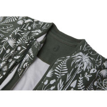 Jollein 4-seasons Art.014-548-66073 Botanical Leaf Green - спальный мешок с рукавами 70см