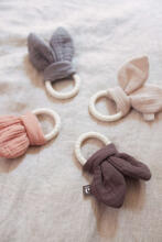 Jollein Teething Siliconen Bunny Art.101-007-66049 Rosewood