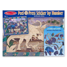 Melissa&Doug Sticker By Number Dinosaur Dusk Art.14007 Apjomīgas uzlīmes pa numuriem
