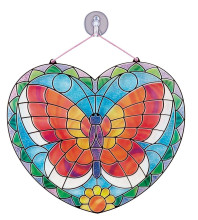 Melissa&Doug Stained Glass Butterfly Art.19295 Rokdarbu komplekts