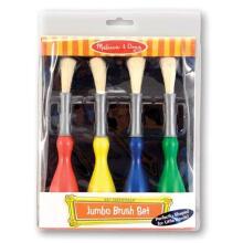 Melissa &amp; Doug Jumbo rinkinys Art. 14118 Šepetėlių rinkinys, 4 vnt
