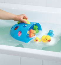 Babyono Art.262 Grey bērnu vannas rotaļlietu spainītis