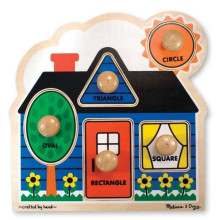 Melissa&Doug Puzzles Shapes Art.12053  Деревянный пазл для малышей