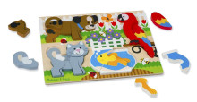 Melissa&Doug Puzzles Pets Art.11890 Koka puzle mazuļiem  Dzīvnieki