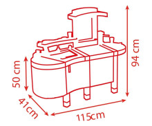 Smoby mini Tefal Super Shef Deluxe Art.311304S Bērnu rotaļu virtuve ar piederumiem ( 46 gab.)