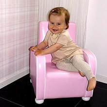 JaBaDaBaDo Armchair Grey Art.K086  Bērnu klubkrēsls mīkstais sēdeklis no eko ādas