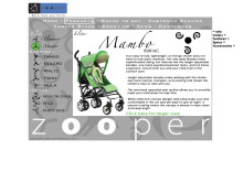 „Zooper Mambo Rich Lime“ vežimėliai