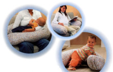 La Bebe ™ turtingos medvilnės slaugos motinystės pagalvė, art. 12011 Alyvuogių pasaga kūdikiams maitinti, miegoti, pasaga nėščioms moterims 30 * 175cm