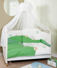 FERETTI - Bērnu gultas veļas komplekts 'Dogs Green Prestige' Quintetto 5