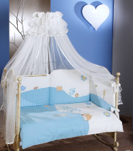 FERETTI - Bērnu gultas veļas komplekts 'Dogs Blue Prestige'  TERZETTO 3 