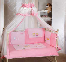 FERETTI - FERETTI - Bērnu gultas veļas komplekts 'Juliet Pink Prestige' Quartetto 4