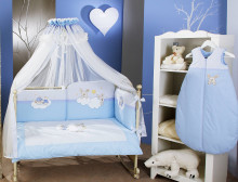 FERETTI - 'Rabbit Blue Premium' комплект детского постельного белья SESTETTO LONG 6L 