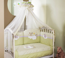 FERETTI - комплект детского постельного белья 'Rabbit Green Premium SESTETTO PLUS 6 
