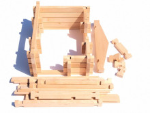 Eco Toys Art.10001 Детская деревянная игрушка -Складной  Домик