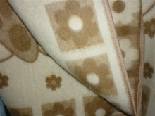 Детское одеяло - плед из натуральной шерсти 140x100