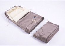 WOMAR 9/2 Blue 26609 Спальный мешок на натуральной овчинке для коляски №20 106 cm