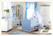 Klups Baby H082 - Bērnu gultas veļas komplekts Princis no 4 daļām