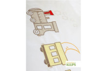 Klups Baby Kolejka H045 - комплект детского постельного белья из 4 частей