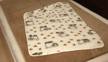 Kampol тёпленькое одеяльце на натуральной овчинке Merynos 100 x150