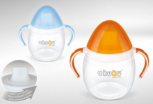 „Akuku A0201“ puodelis kūdikiams nuo 9 mėnesių amžiaus su minkštu dangteliu 240 ml (Pažeista pakuotė)