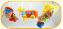 „Canpol“ kūdikių 2/345 muzikinė karuselė su ypač minkštais pliušiniais spalvotais žaislais