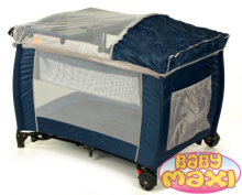 Baby Maxi 2012 MOD 2 dark blue-grey Мультифункциональная манеж-кровать для путешествий 2 уровня 698