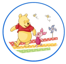 Bērnu vanniņa ar korķi 100 cm OKT Disney Series Winnie the Pooh & Friends 8139