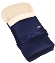 Womar Grow S20 Wool Art.3-Z-SW-S20-014  Navy Blue  Спальный мешок на натуральной овчинке для коляски  106 см