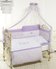 Feretti Trio Orsetti violet/white комплект детского постельного белья