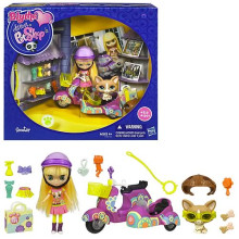 LITTLEST PET SHOP - Blythe with scooter and dog (21462)