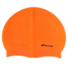 Spokey Summer Art. 83963 Augstas kvalitātes silikona peldēšanas cepure oranža