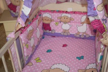 MimiNu Kokvilnas gultas veļas komplekts divdalīgs ar  lācīti