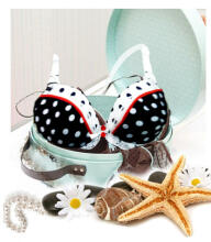 „La bébé Boutique Lingerie Eco Art“. 41810 kolekcija „Fancy Dots & Buttons“ slaugos liemenėlė