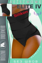 Mitex Elite IV Silikon Koriģējoša un savelkoša bezvīļu korsete/biksītes, melnas (S-XXL)