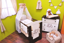 Klups Safari Bear Art.43626  Комплект детской мебели  кровать + комод
