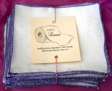 „La Bebe ™ Linen Art.44045“ natūralaus lino petinė daugiafunkcinė servetėlė 1 vnt. m)